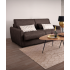 Canapé convertible Oregon – Matelas intégré pour un vrai confort de nuit : Largeur:140, Longueur:200, Coloris:Tissus Taupe - Navaro 34
