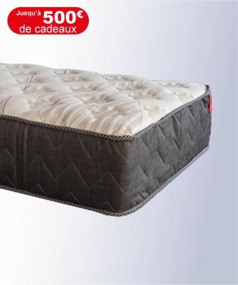 Matelas Masseö – Ressorts ensachés, latex naturel & mémoire de forme