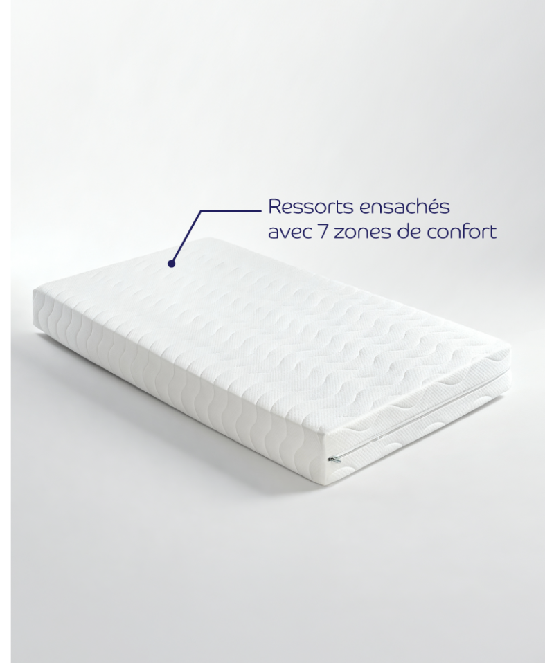 Matelas Calypso – Ressorts ensachés confort ferme équilibré