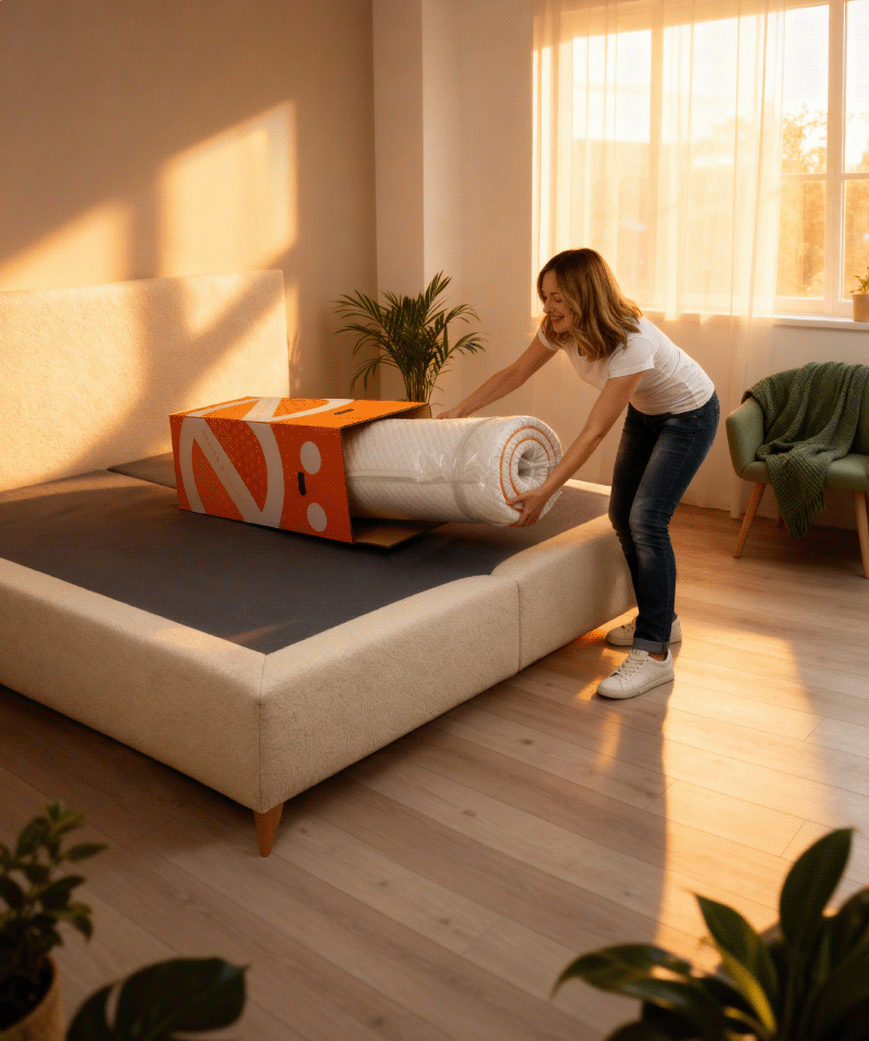 Matelas Cölor – Mousse double confort et soutien 5 zones ergonomiques