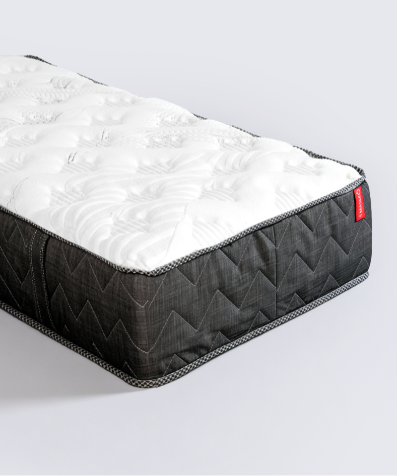 Matelas Masseö – Ressorts ensachés, latex naturel & mémoire de forme