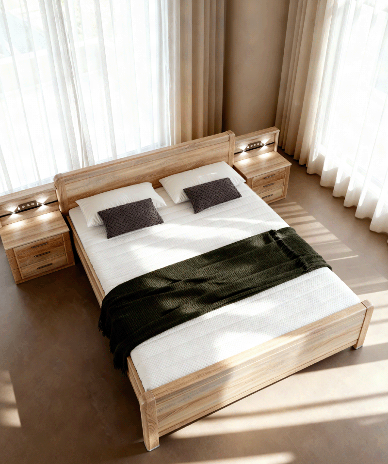 Matelas Bergamo – Latex naturel, soutien ferme 7 zones