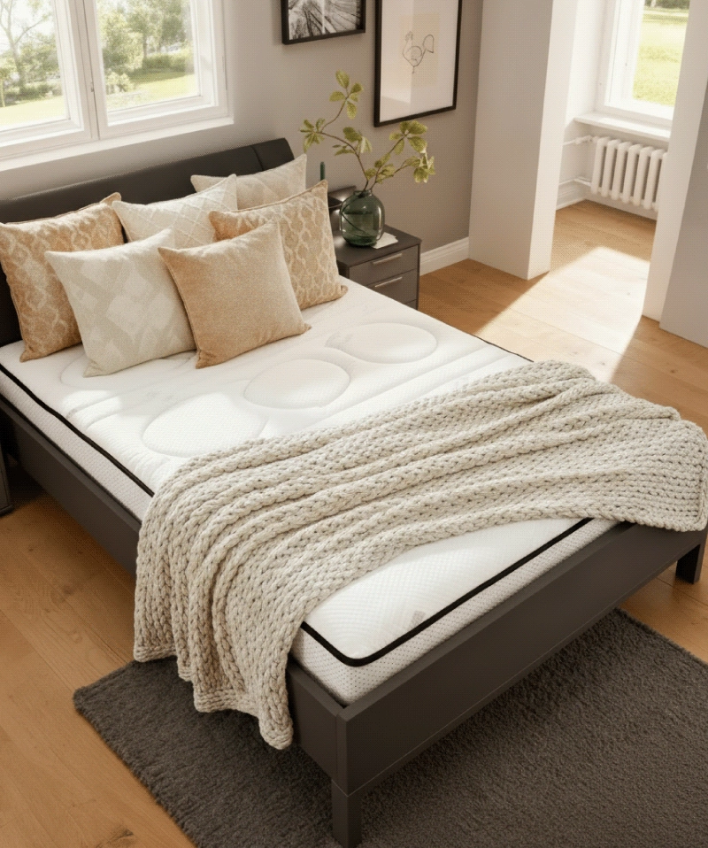 Matelas Manon – Ressorts ensachés & confort extra-ferme