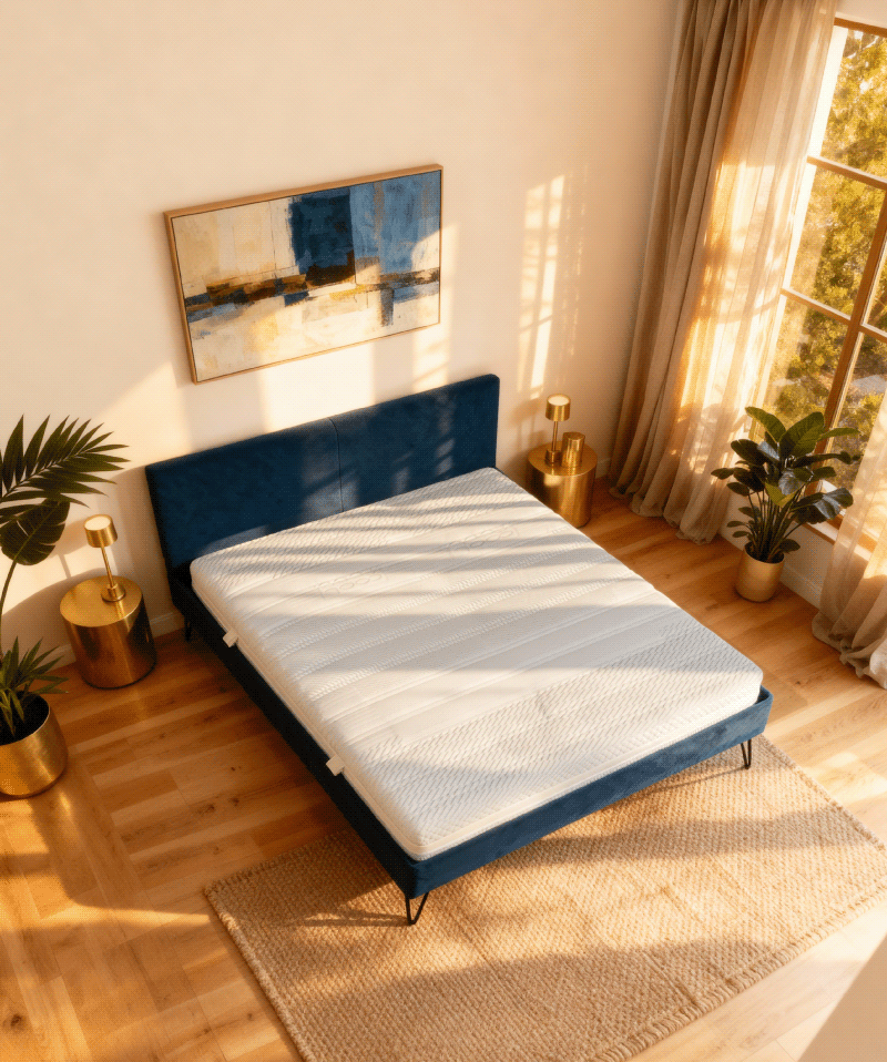 Matelas Cassis – Ressorts ensachés & mousse Visco Gel