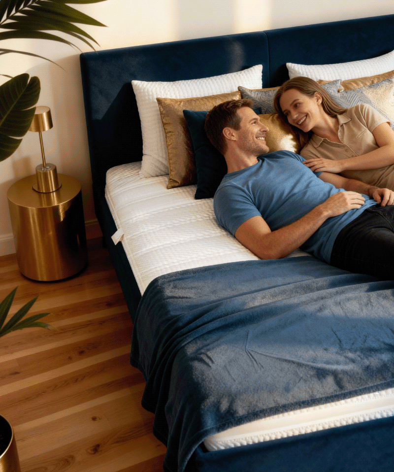 Matelas Cassis – Ressorts ensachés & mousse Visco Gel