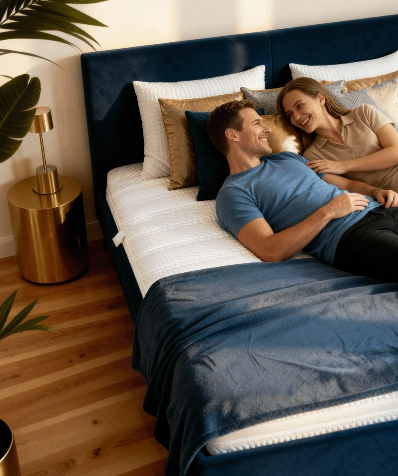 Matelas Cassis – Ressorts ensachés & mousse Visco Gel