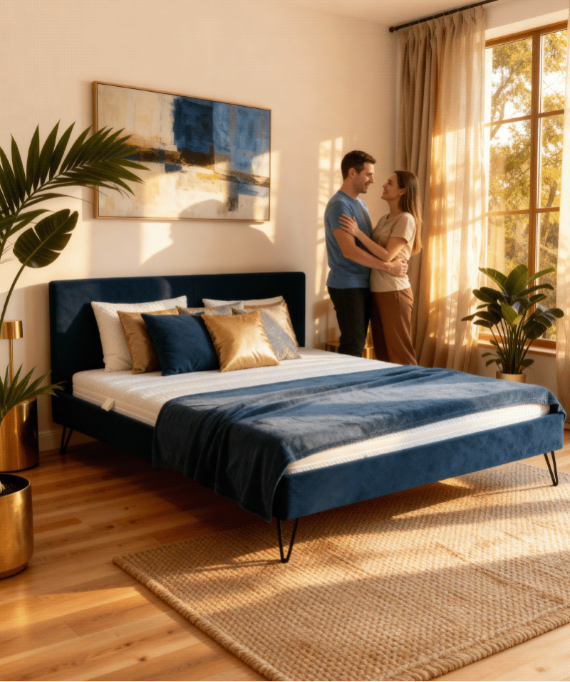 Matelas Cassis – Ressorts ensachés & mousse Visco Gel