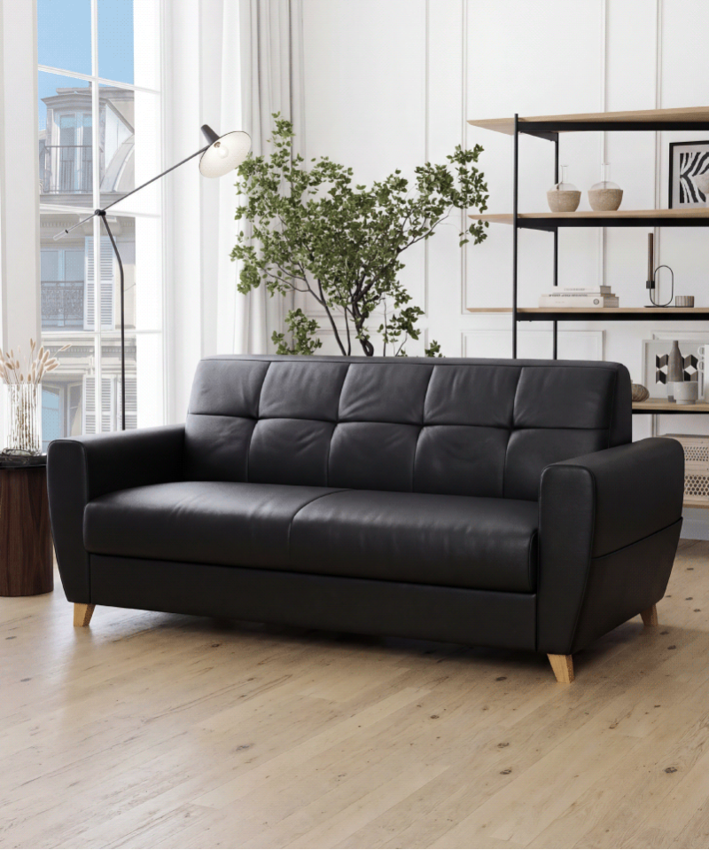 Canapé-lit Lodge – Matelas intégré et ouverture rapide