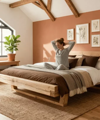 Lit Unika – Chêne massif et design épuré
