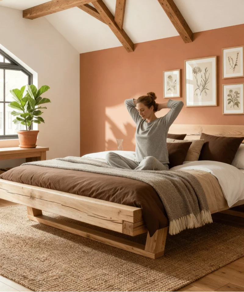 Lit Unika – Chêne massif et design épuré