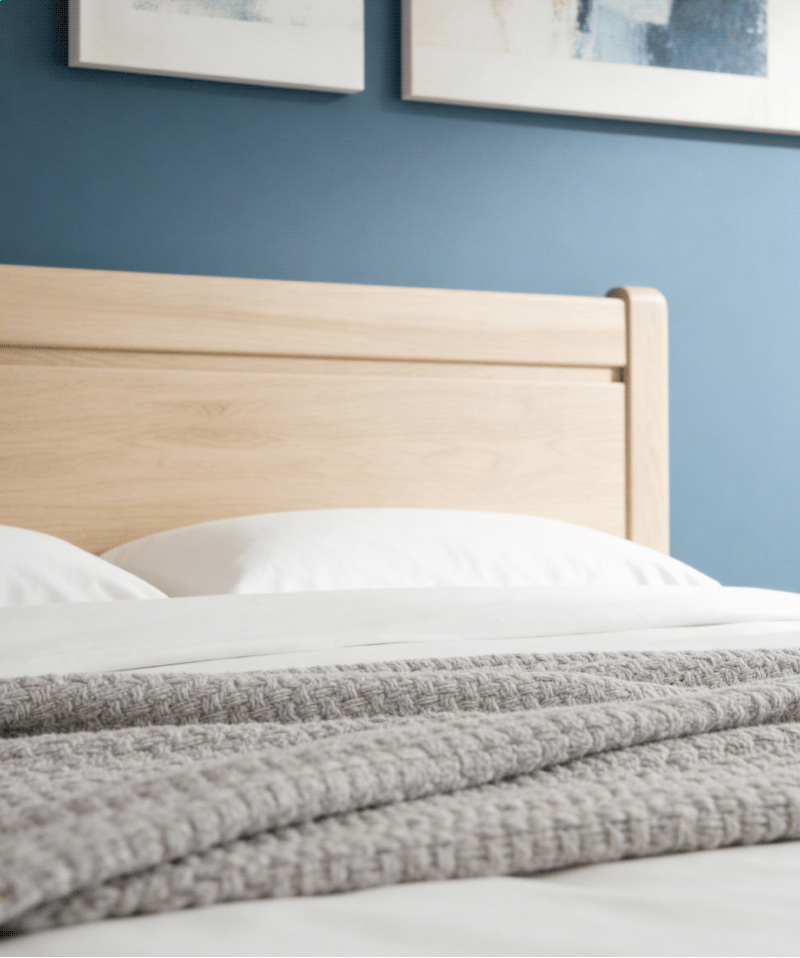 Lit Valencia – Style contemporain en finition bois