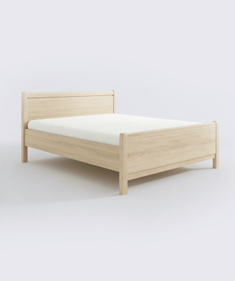 Lit Valencia – Style contemporain en finition bois