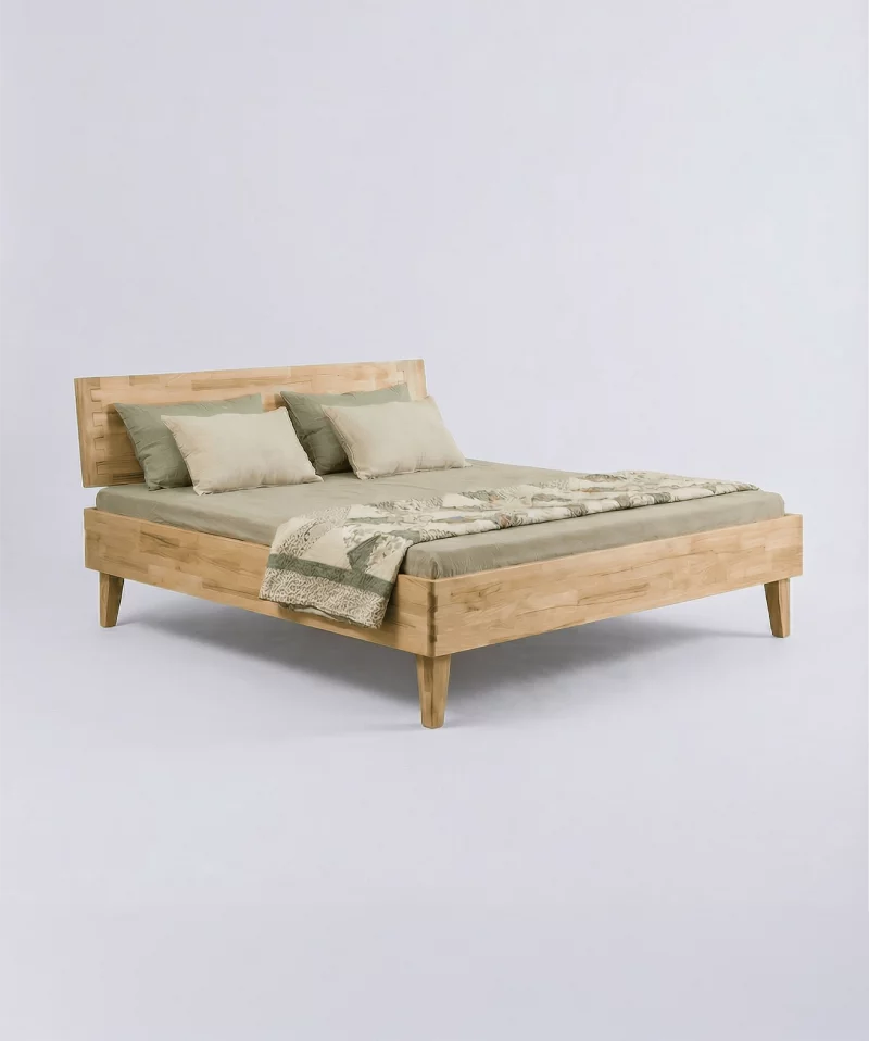 Lit Atlanta – Chêne massif et design