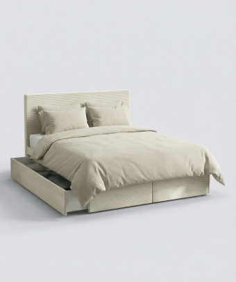 Lit Laddi – Rangement intégré et confort stable