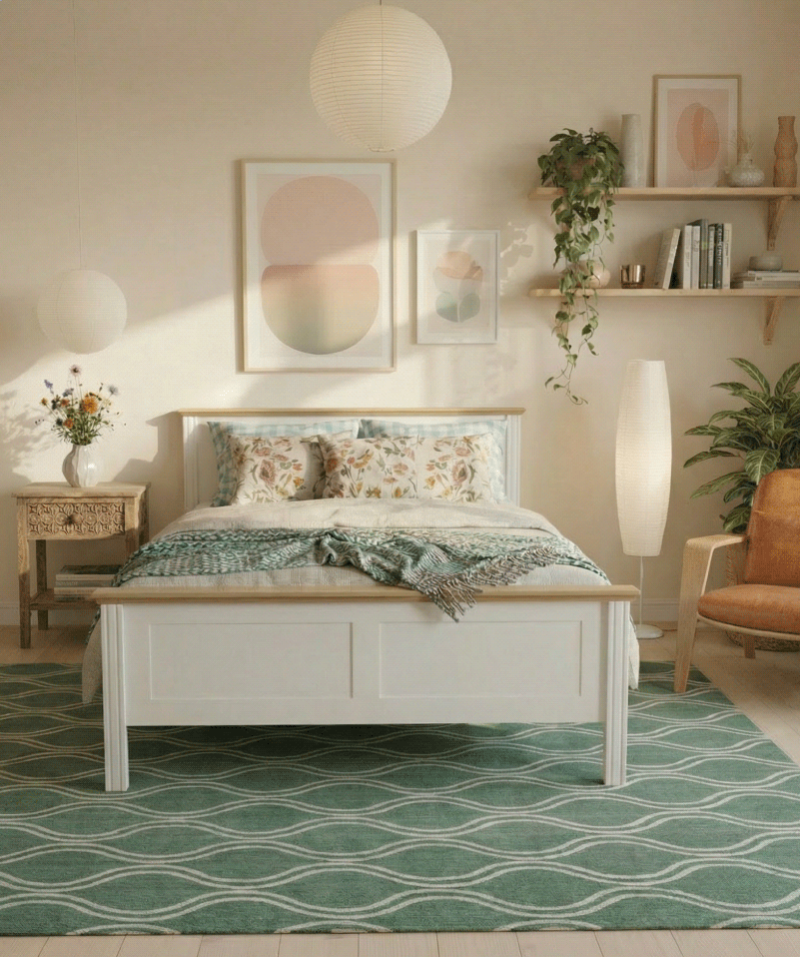 Lit Jasmin – Pin massif et design naturel