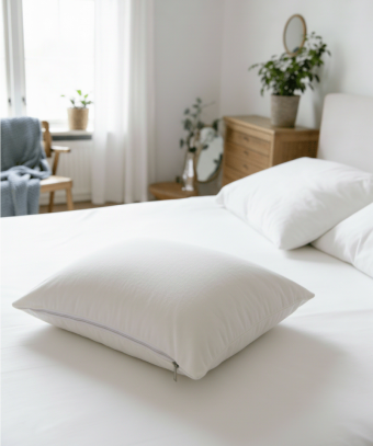 Protège-Oreiller Lökan – Confort naturel, lavable à 60°C