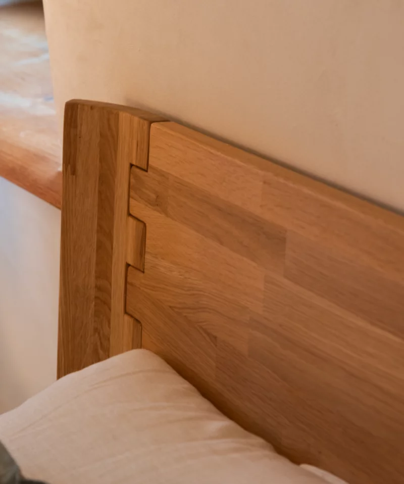 Lit Atlanta – Chêne massif et design