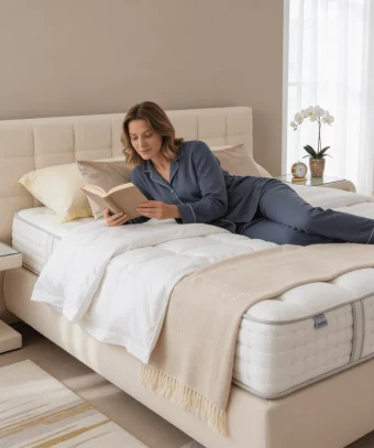 Matelas Mont-Blanc – Confort hôtelier moelleux & maintien ciblé