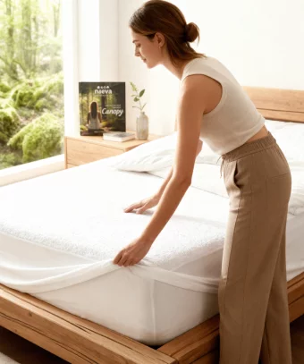 Protège-Matelas Canopy – Bambou naturel, imperméable et respirant