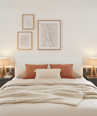 Lit Monaco – Lit design bois et métal