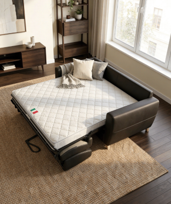 Canapé-lit Lodge – Matelas intégré et ouverture rapide