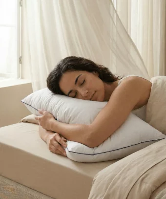 Oreiller Aurore – Duvet et plumettes, confort mi-ferme équilibré
