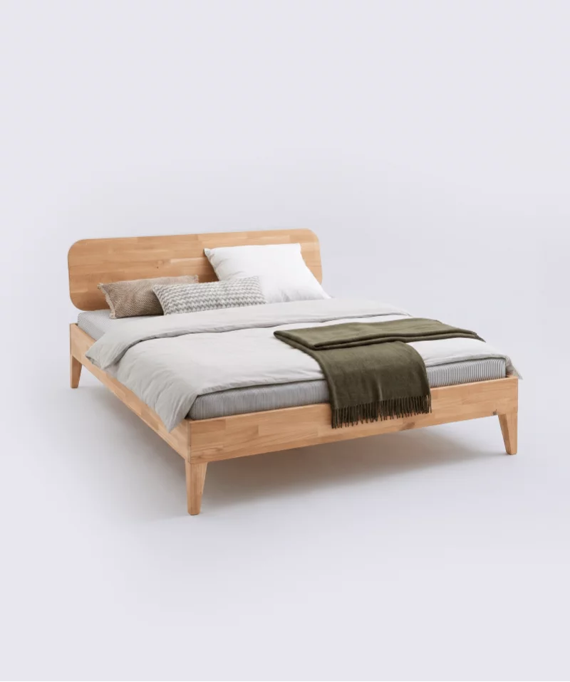 Lit Sana – Bois massif huilé et design naturel