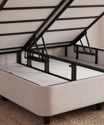 Lit coffre Sönara – Rangement intégré et structure robuste