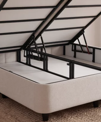Lit coffre Sönara – Rangement intégré et structure robuste