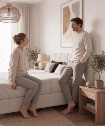 Lit coffre Sönara – Rangement intégré et structure robuste