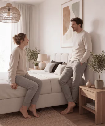 Lit coffre Sönara – Rangement intégré et structure robuste