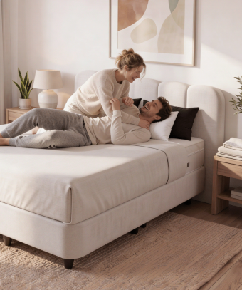 Lit coffre Sönara – Rangement intégré et structure robuste