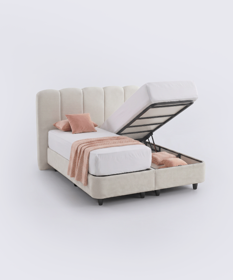 Lit Coffre Sönara - Rangement intégré et structure robuste