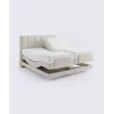 Boxspring électrique Majestia – Confort ajustable et tête capitonnée