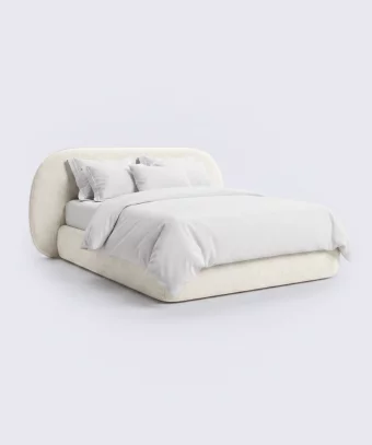 Lit Calya – Design hôtel et tête de lit arrondie
