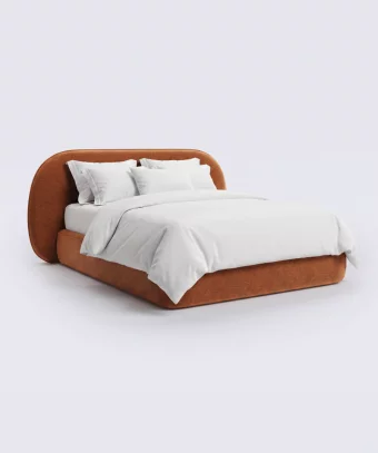 Lit Calya – Design hôtel et tête de lit arrondie