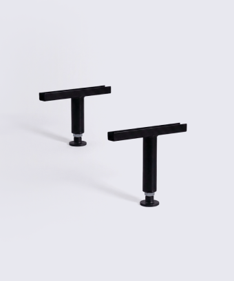2 pieds centraux pour sommier – Fixation stable des sommiers doubles