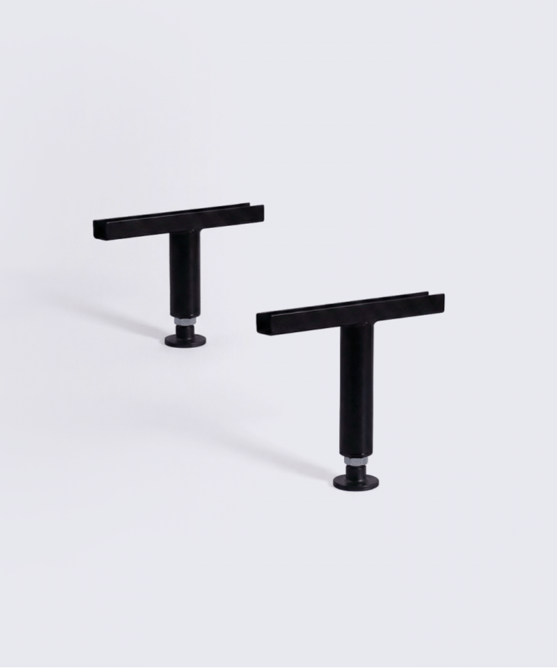 2 pieds centraux pour sommier – Fixation stable des sommiers doubles
