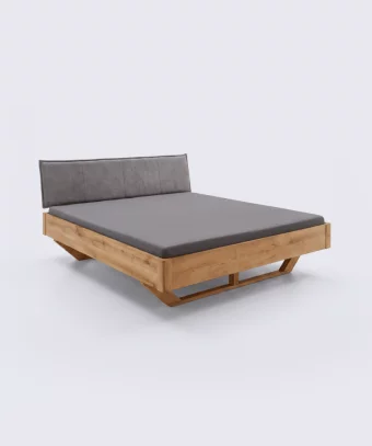 Lit Elya – Chêne massif et design industriel moderne