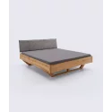 Lit Elya – Chêne massif et design industriel moderne