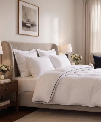 Couette Idylle Tempérée – Duvet naturel, confort enveloppant