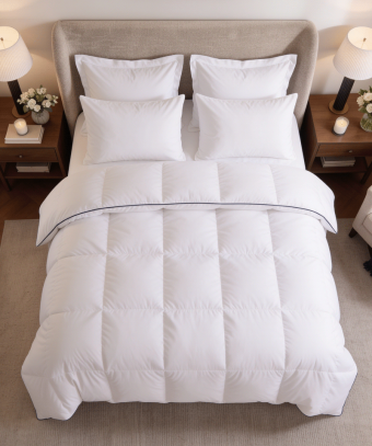 Couette Idylle Tempérée – Duvet naturel, confort enveloppant
