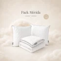 Pack Mérida - Oreiller(s) + Couette en laine mérinos bio