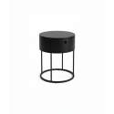 Chevet Onyx – Design rond et finition noire élégante