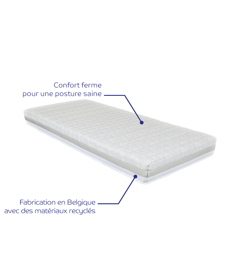 Matelas Citrus – Confort ferme en latex et mousse