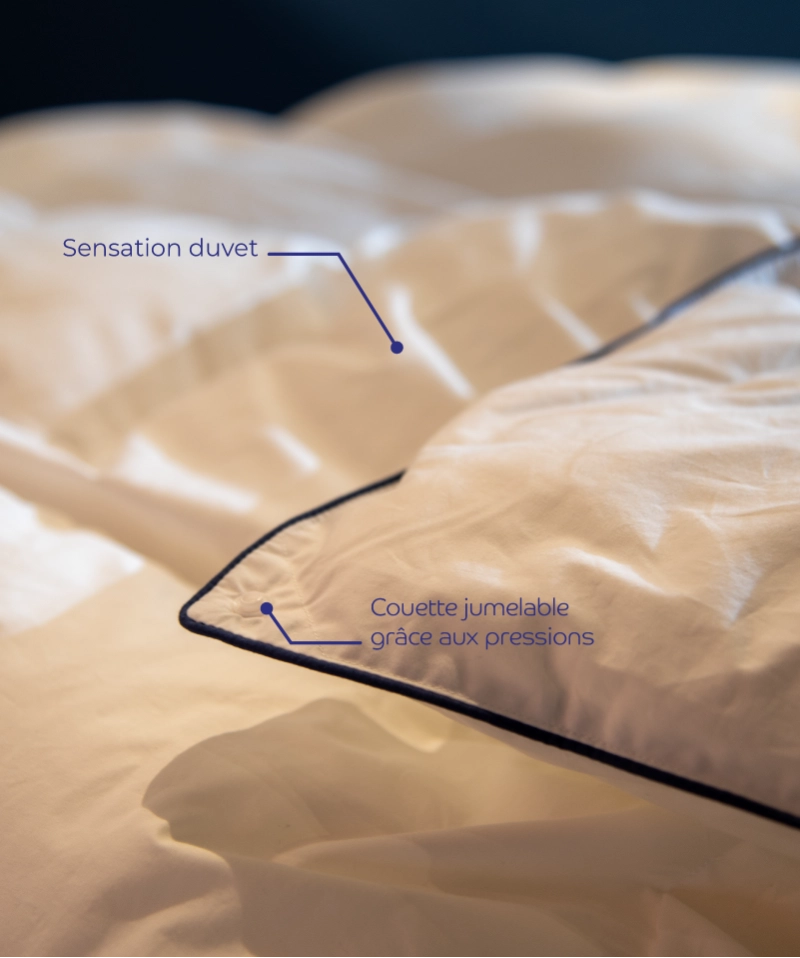 Couette Élysée Tempérée – Sensation duvet synthétique, confort hôtelier