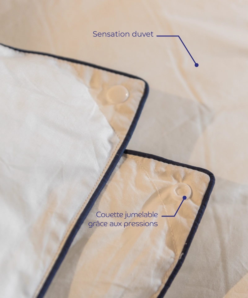 Couette Élysée Légère – Sensation duvet synthétique, confort hôtelier