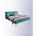 Lit Falco – Tissu bleu et design moderne