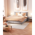 Boxspring Pico – Style moderne et confort stable : Largeur:160, Longueur:200, Coloris:TCM 39 Stone Grey