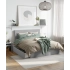 Lit Laddi – Rangement intégré et confort stable : Largeur:180, Configuration:Tiroir Gauche & Droit, Longueur:200, Coloris:TCM 39 Stone Grey